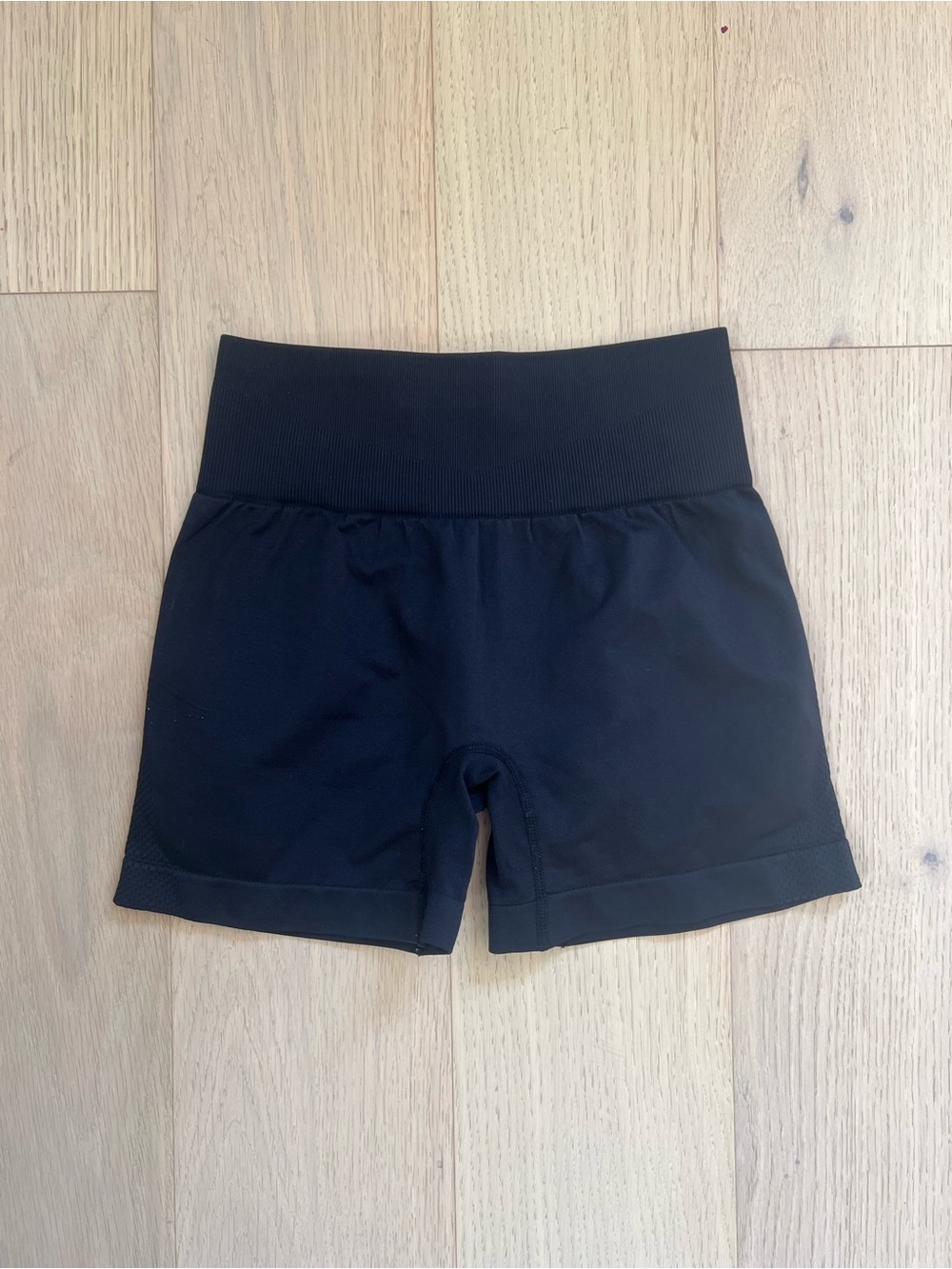 High-Waist Black Women's Gym Shorts